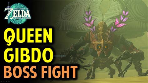 How to beat Queen Gibdo boss in Zelda Tears of the。